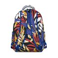 thumbnail image 3 of Hawaii Tropical Wind Palm Leaves Backpack: Durable Lightweight Design for Students, Large Capacity Laptop Daypack with Padded Sleeve, Perfect Gift for Campus Commute, 3 of 6