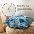 thumbnail image 6 of Blue Floral Throw Pillow Covers in Watercolor Flower Decorative Couch Pillow Cases Set of 2 Home Decor for Bedroom Cushion Outdoor, 6 of 7