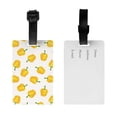 thumbnail image 2 of Luggage Tags for Suitcases, Bell Pepper Pattern Leather Bag Luggage Tags ID Label Tags Privacy Protection Travel Bag Labels, 2 of 6