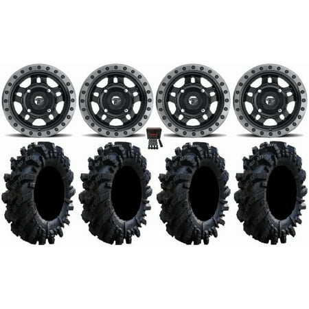 Fuel Anza Black 14 Wheels 26.5 Intimidator Tires Honda Pioneer Fuel Anza Black 14 Wheels 26.5 Intimidator Tires Honda Pioneer