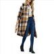 thumbnail image 3 of Chaqueta de Franela A Cuadros de Larga para Mujer, de Otoño, con Botones, Estilo Camisa Larga, de Gran Tamaño. Color Caramelo L, 3 of 9