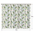 thumbnail image 5 of White Green Dinosaurs Floral Pattern Shower Curtain 84"x72" ,Bathroom Decorative Shower Curtains Set with 12 Hooks,Modern Waterproof Washable Shower Curtain, 5 of 6