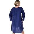 thumbnail image 2 of Azucar 100% Linen Ladies Open Side w/Roll-up Sleeves in (3) Colors- LLD1728, 2 of 2
