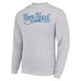 thumbnail image 2 of Men's Starter  Heather Gray New York Islanders Tailsweep City Pullover Sweatshirt, 2 of 3