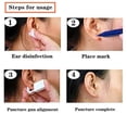 thumbnail image 4 of Pistola perforadora desechable y juego de aretes, unidad de perforación de oreja estéril, pistola para cartílago, trago, hélix, máquina perforadora SIN DOLOR, 4 of 4