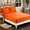 E.Orange, variant on Mocassi 1500 Thread Count 1-Piece Fitted Sheet,Full, E.Orange