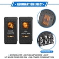 thumbnail image 3 of Unique Bargains 5 Pin Car Interior UTV Rear Lights Switch LED Light Bar Switch Kit 20A/12V 10A/24V Universal Orange, 3 of 6