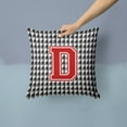thumbnail image 2 of Carolines Treasures CJ1021-DPW1414 Monogram - Initial D Houndstooth Decorative   Canvas Fabric Pillow CJ1021 14Hx14W, 2 of 4