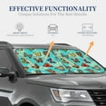 thumbnail image 4 of Naloa Multicolored Butterflies 2 Piece Foldable Car Sun Shades, Car Windshield Sunshade, Front Window Sunshade for Car, Truck, SUV - Small, 4 of 7