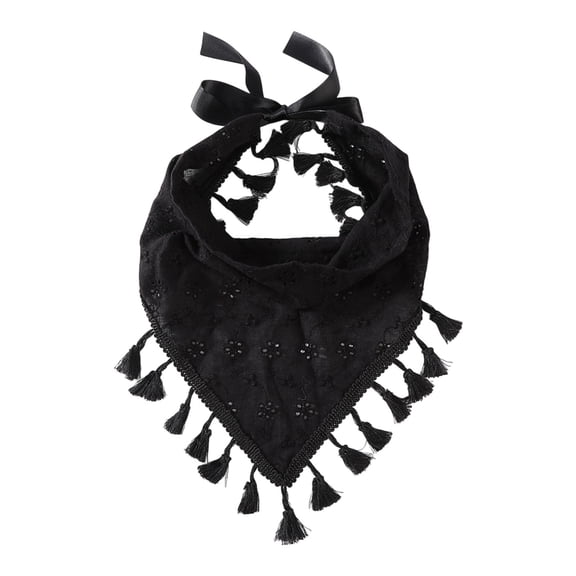 Liuchenyi Head Wraps for Women Head Scarf Headband for Women’S Hair Hair - Black Bandanas for Women - Lace Hair Scarf Bandana Headband - Cute Stylish Head Kerchief Summer Accessories Black