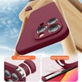 thumbnail image 4 of Fashion Solid Color Liquid Silicone Phone Case For iPhone 16 15 13 14 11 12 Pro Max Mini Plus High Quality Anti-Fall Soft Cover Amethyst For iPhone 13 Pro, 4 of 6