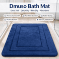 thumbnail image 6 of Dmuso Bath Mat, Soft Memory Foam Bathroom Rugs with Rubber Backing, Quick Dry, Non Slip, Absorbent Bath Mats for Bathroom Floor, Tub and Shower, 16"x24", 6 of 8