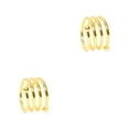 thumbnail image 2 of Matsuzay Servilleta de moda para restaurante en casa, anillo de Metal, decoración de para banquetes de fiesta, servilletas portátiles en forma Oro 2Conjunto, 2 of 6