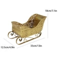 thumbnail image 4 of 13 Inch Christmas Sleigh Shaped Flower Basket,Candy and Storage Basket for Christmas Party and Family Decor,Holiday Gift 12.99*7.09*4.92IN, 4 of 9