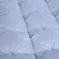 thumbnail image 3 of D.N.G. BEDDINGS 5 Piece Half Piece Pinch Pleated luxury Comforter Set Premium 800 Thread Count 100% Egyptian Cotton Super Soft (King/California King Size Light Blue Color), 3 of 3