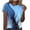 Light Blue, variant on ICHUANYI Womens Summer T Shirts Stylish Crew Neck Short Sleeve Print T-shirt Loose Tops Shirt Fashion Clothing