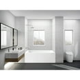 thumbnail image 2 of Aqua Eden VTAM5432L22D 54-Inch Acrylic Rectangular 3-Wall Alcove Tub, Left Hand Drain and Anti-Skid Surface in Glossy White, 2 of 9