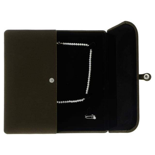 Uxcell Caja de Joyería de Terciopelo Pequeña para Viaje, Estuche de Regalo para Anillo, Pendientes y Collar (Marrón Café)