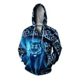 thumbnail image 2 of Ropa de otoño para hombre Sudadera con capucha con estampado de tigre azul fresco para hombre Sudadera con capucha Ropa Y2k Sudadera con capucha para hombre moderna y versátil, 2 of 5