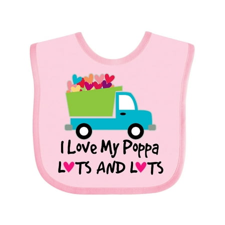 

Inktastic I Love My Poppa Gift Baby Boy or Baby Girl Bib