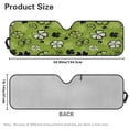 thumbnail image 7 of Yuyamidu St. Patrick's Day Windshield Sun Shade, Green Leaf Shade Heat Shield Compatible with JK JKU TJ 2 Door / 4 Door, 7 of 7