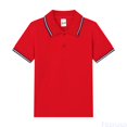 thumbnail image 2 of Fozruso Summer Short Sleeve Collared Shirt for Boys, Classic Button Closure Breathable School Uniform Shirts, 2 of 6