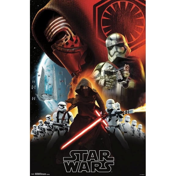 Star Wars: The Force Awakens - Dark Side Wall Poster, 22.375" x 34"