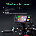 thumbnail image 5 of Motorcycle Carplay Screen, Wireless CarPlay & Android Auto with Design Mount 6.25 Inch Touchscreen Navigation Bluetooth,1 x Motorcycle Carplay Screen kit,Black, 5 of 5