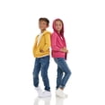 thumbnail image 6 of Cudlie 2-Pack Toddler Zip-Up Hoodies for Boys and Girls – Colorful Cotton Blend Sweatshirts with Pockets – Durable Machine Washable Kids Jacket - Sachet Pink, Carmine - Size 2T, 6 of 11
