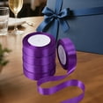 thumbnail image 4 of 7/8 inch 25Yard/roll,Total 5 roll 125 yards Satin Ribbon for Gift Wrapping, Wedding, Crafts, Christmas,Easter, Floral, Hair, Invitation Decorations and More Purple, 4 of 8