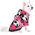 thumbnail image 3 of Bingfone Panda Heart Valentine Pink Dog Clothes Hoodie, Pet Winter Coat,Puppy Sweatshirts For Small Dogs Boy Girl,Suitable For All Breeds-X-Large, 3 of 9