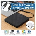 thumbnail image 2 of USB 3.0/TYPE-C DVD-ROM CD RW CD-ROM player External DVD Optical Drive Recorder Portable for Laptop Computer pc Win7/8/10 ,Portable, 2 of 6