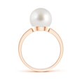 thumbnail image 2 of Angara Classic South Sea Cultured Pearl Solitaire Ring in 14K Rose Gold for Women | June Birthstone Jewelry for Her, 2 of 7
