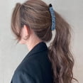 thumbnail image 6 of Hair Accessories Party Headress Women Girls  Cute Rhinestones Banana Clip Ponytail Holder Crystal Pearl Hair Claws Sweet Hairpins 4, 6 of 6