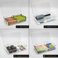 thumbnail image 5 of Sorbus Organizer Bins with Attached lids | Kitchen Pantry Organization Storage Bins, Small Clear Storage Box for Fridge | Food Storage Containers for Organizing, Cabinet Organizers (2-Pack, Small), 5 of 9