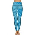 thumbnail image 2 of Light Blue Bandana Leggings Fitness Gym Yoga Pants High Waist Stretch Sports Tights Leggins, 2 of 6