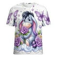 thumbnail image 4 of Eeyore Printed Short Sleeve T-Shirts Casual Graphics Tees Fashion Novelty Shirts for Men Women S, 4 of 8