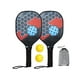 thumbnail image 3 of Kit de paletas de Pickleball de madera para principiantes, duraderas y portátiles para familias. Rojo, 3 of 8