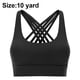 thumbnail image 1 of Sujetador deportivo con tirantes acolchados y tirantes cruzados, sujetador deportivo a prueba de golpes para mujer, sujetador de yoga cómodo para ropa deportiva, 1 of 8