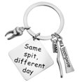 thumbnail image 2 of Same Spit Different Day Keychain Tooth Charm Keychain Toothpaste Charm Keychain Tooth Brush Charm Keychain, 2 of 2