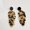 Light leopard print leaf-shaped earrings, variant on New European and American design acrylic acetate leaf earrings for women, exaggerated retro long chain tassel stud earrings