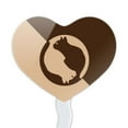 thumbnail image 2 of Cat Sitting Silhouette Heart Love Cupcake Picks Toppers Decoration Set of 6, 2 of 6