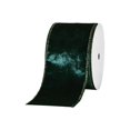 thumbnail image 2 of Wired Ribbon Roll for Wreaths and Gift Wrapping, 354 Inch Holiday Craft Ribbon in Polyester, 2.5 Inch Wide - Green, 2 of 6