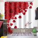 thumbnail image 3 of Fiudx Ofertas de la semana Cortinas para el día de San Valentín Cortinas para ducha con luces para el día de San Valentín, juego de tres piezas para baño, incluye ganchos, 3 of 4