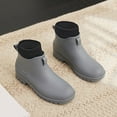 thumbnail image 3 of KANG Boots Women Non Detachable With Cotton Inside Rain Boots Outdoor Rubber Waterproof Shoes Rain Boots Collar Gardening Boots Ultra Lightweight Portable Garden Shoes, 3 of 5