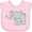 AD-Pink, variant on Inktastic Cute Elephant Boys or Girls Baby Bib