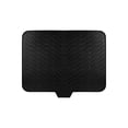 thumbnail image 2 of Kitchen Drying Mat, Staron 2026 Non-Slip Quick-Dry Rubber Drain Pad, 58x43cm Sloped Dish Rack Protector Countertop Water Filter Mat, Black, 2 of 7