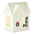 thumbnail image 2 of 2PCS Light-Up LED House Christmas Tabletop Decoration, White, 6.75",2PC Resin, 2 of 9