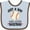 Blue and Chocolate, variant on Inktastic Baseball Fan Quote Boys Sports Ball Boys Baby Bib