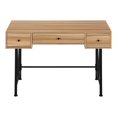 thumbnail image 4 of Monarch Specialties Computer Desk, Home Office, Laptop, Storage Drawers, 48"l, Work, Metal, Laminate, Brown, Black, Transitional, 4 of 9